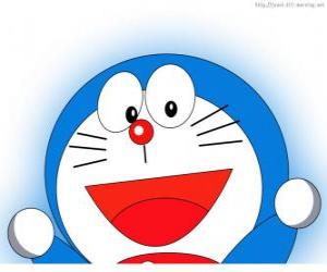 yapboz Doraemon Nobita ve macera kahramanı olan sihirli arkadaşı